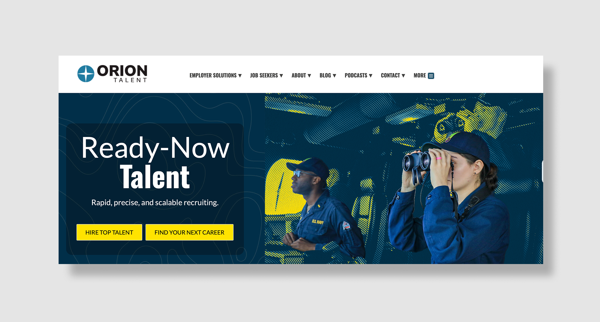 Orion Talent homepage