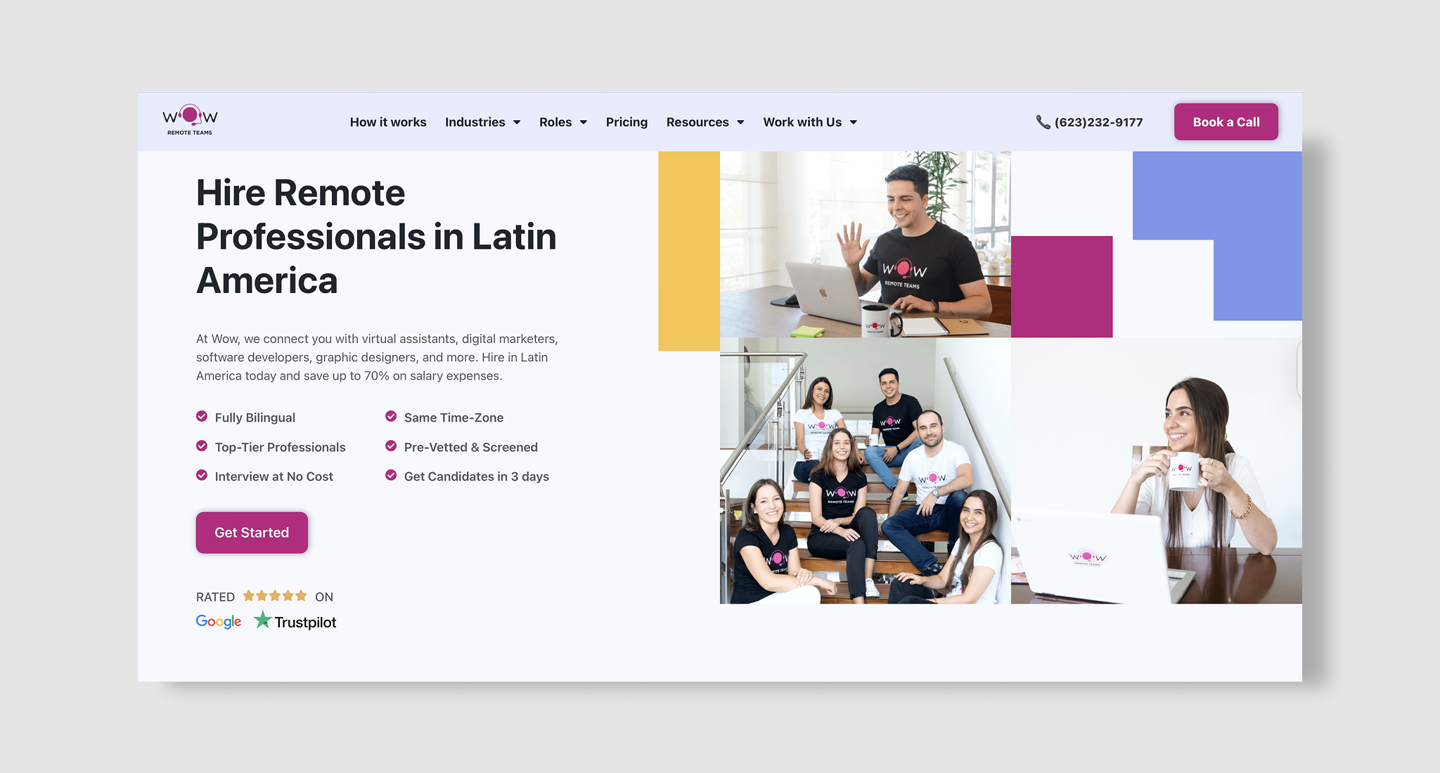 Wow Remote Teams Homepage
