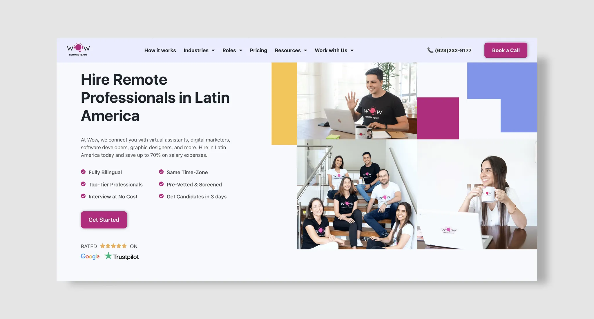 Wow Remote Teams Homepage