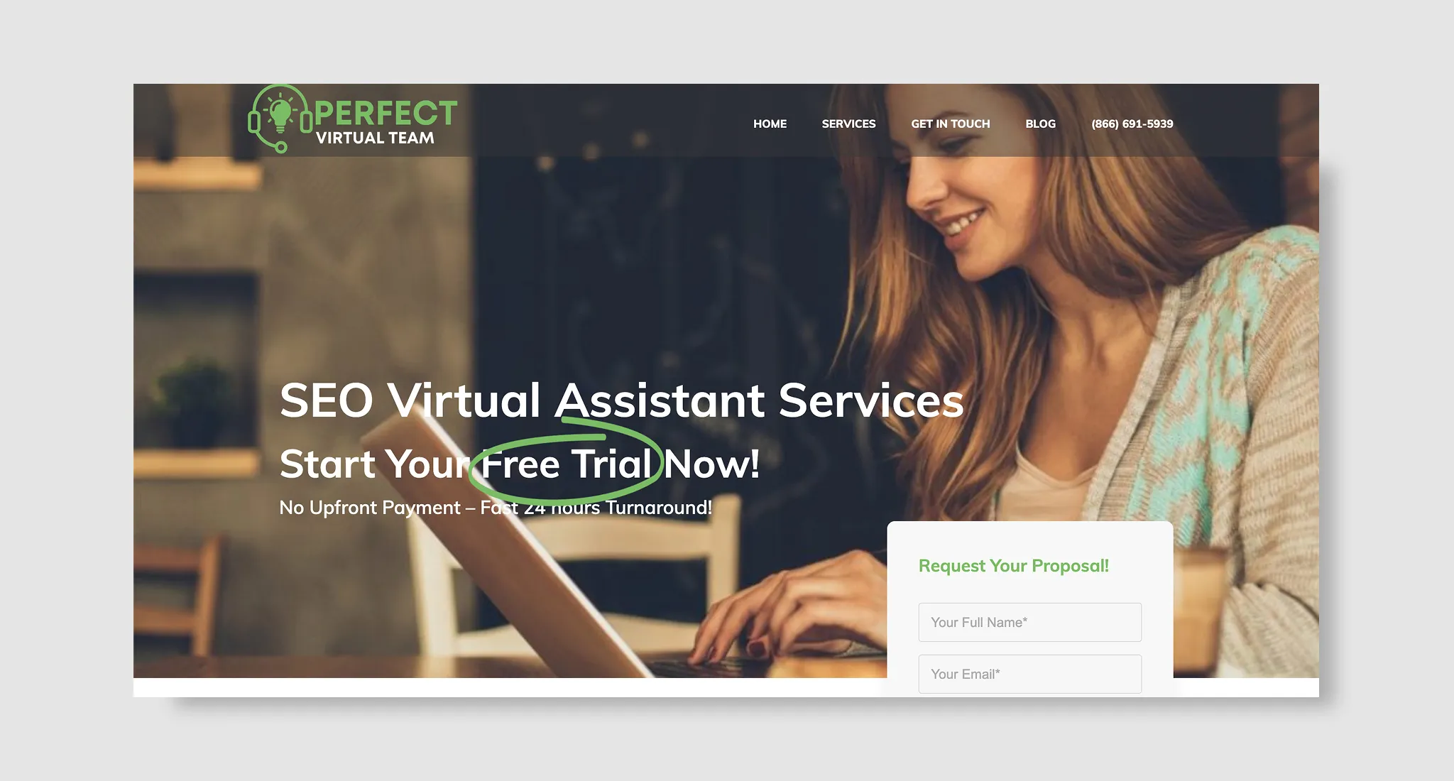 Perfect Virtual Team homepage