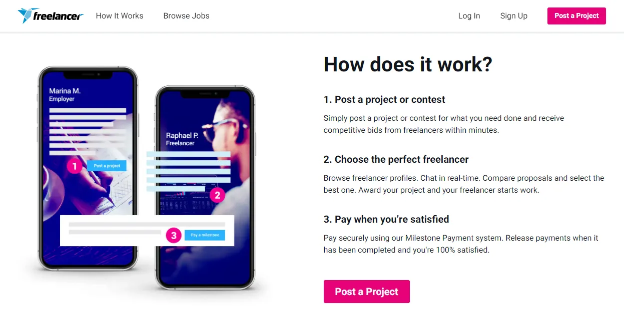 Upwork vs Freelancer - How Freelancer Works