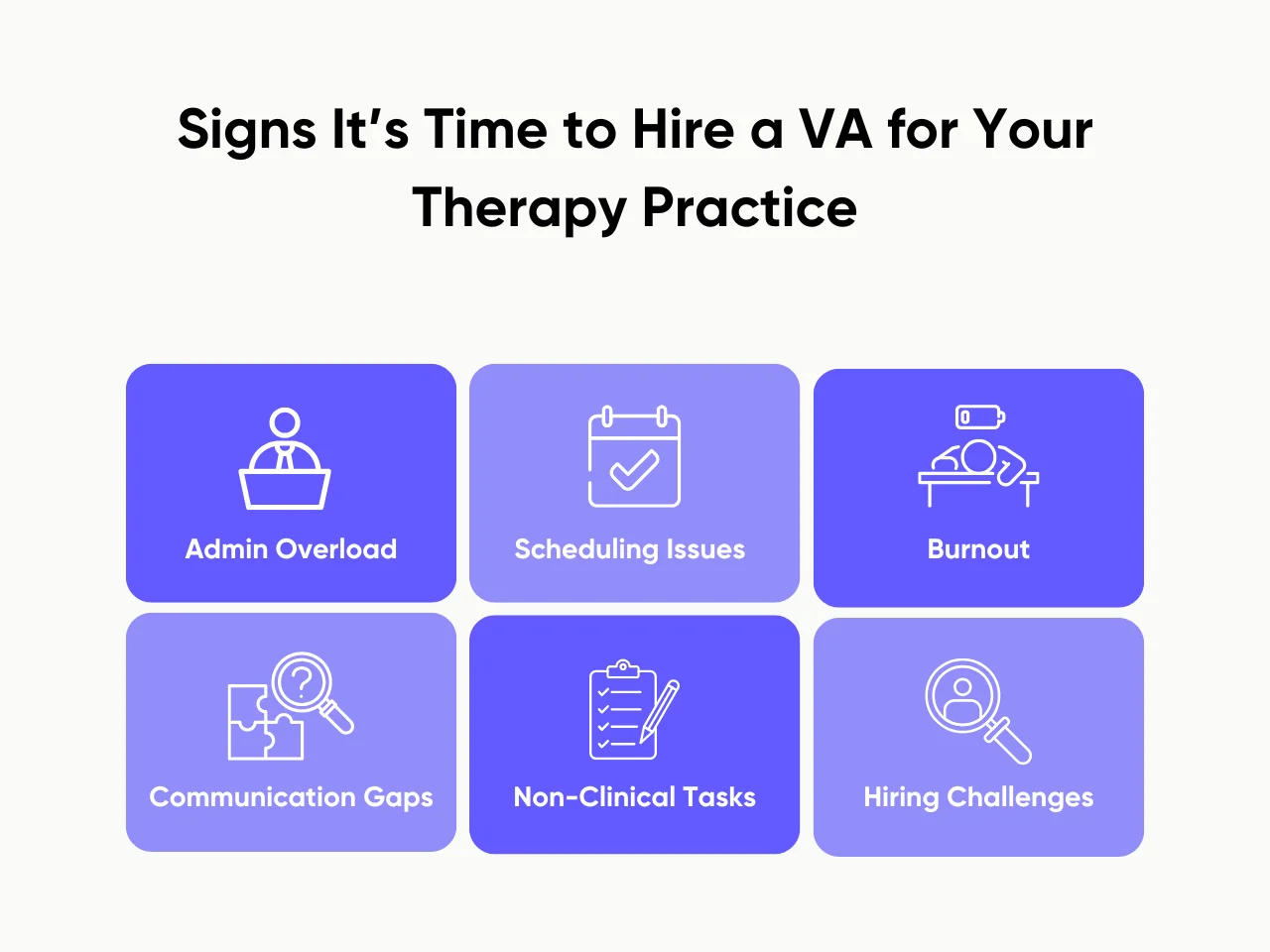 Signs It’s Time to Hire a VA for Your Therapy Practice