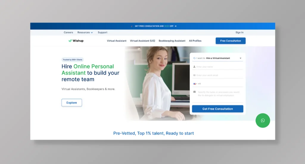 Wishup - Best for Entrepreneurs and Executives