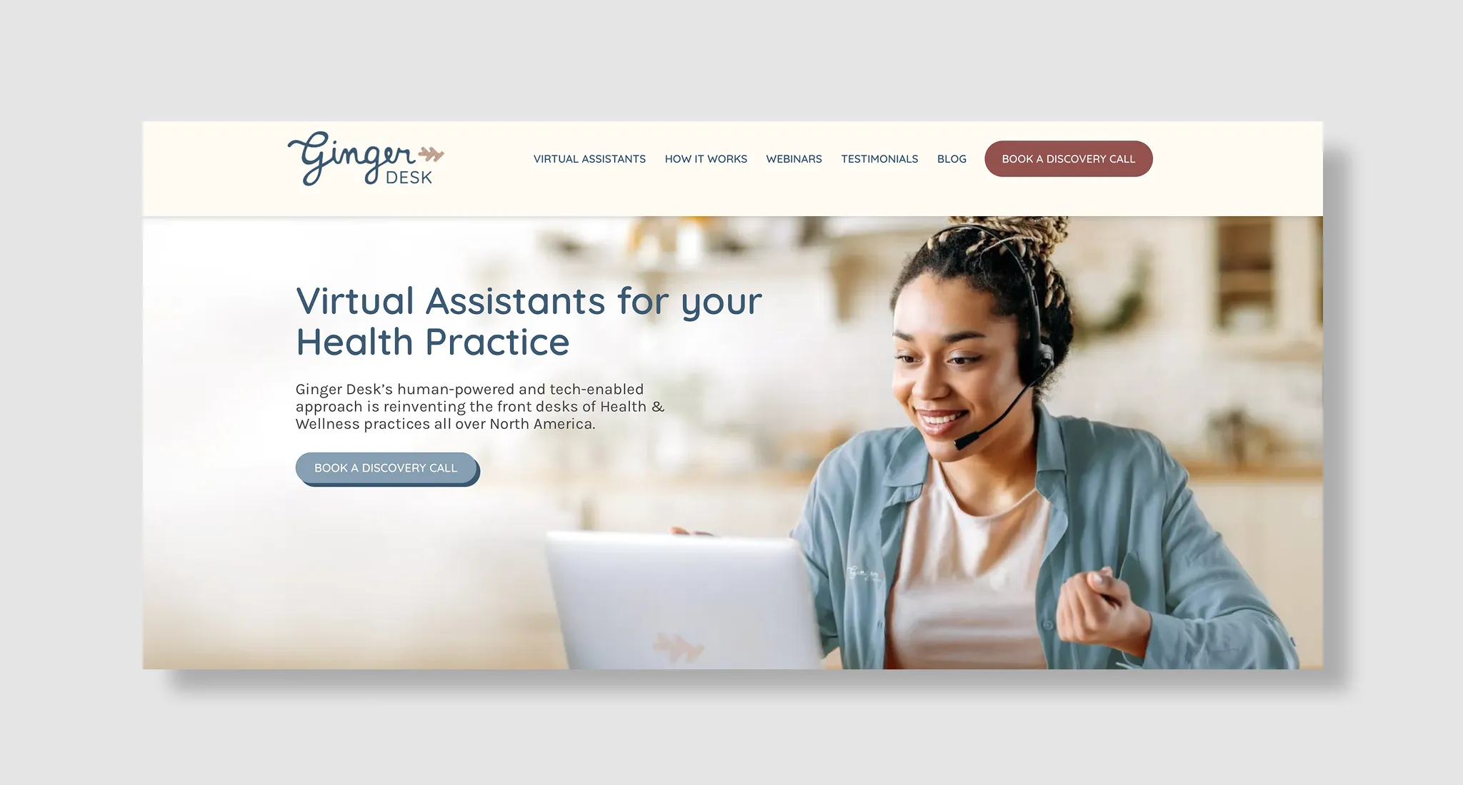 Ginger Desk Homepage