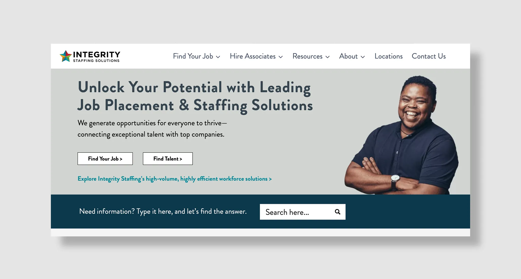 Integrity Staffing Solutions Homepage