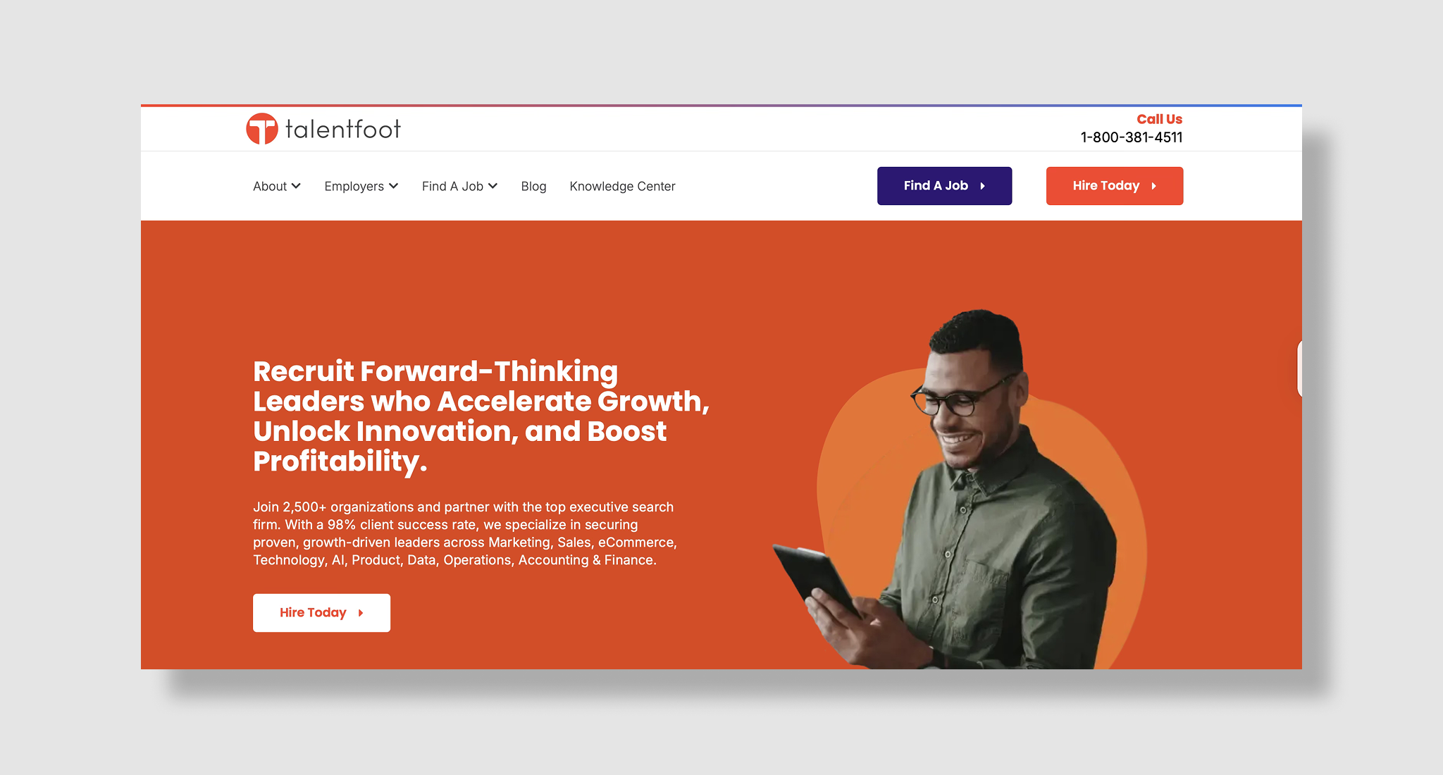 Talentfoot Homepage