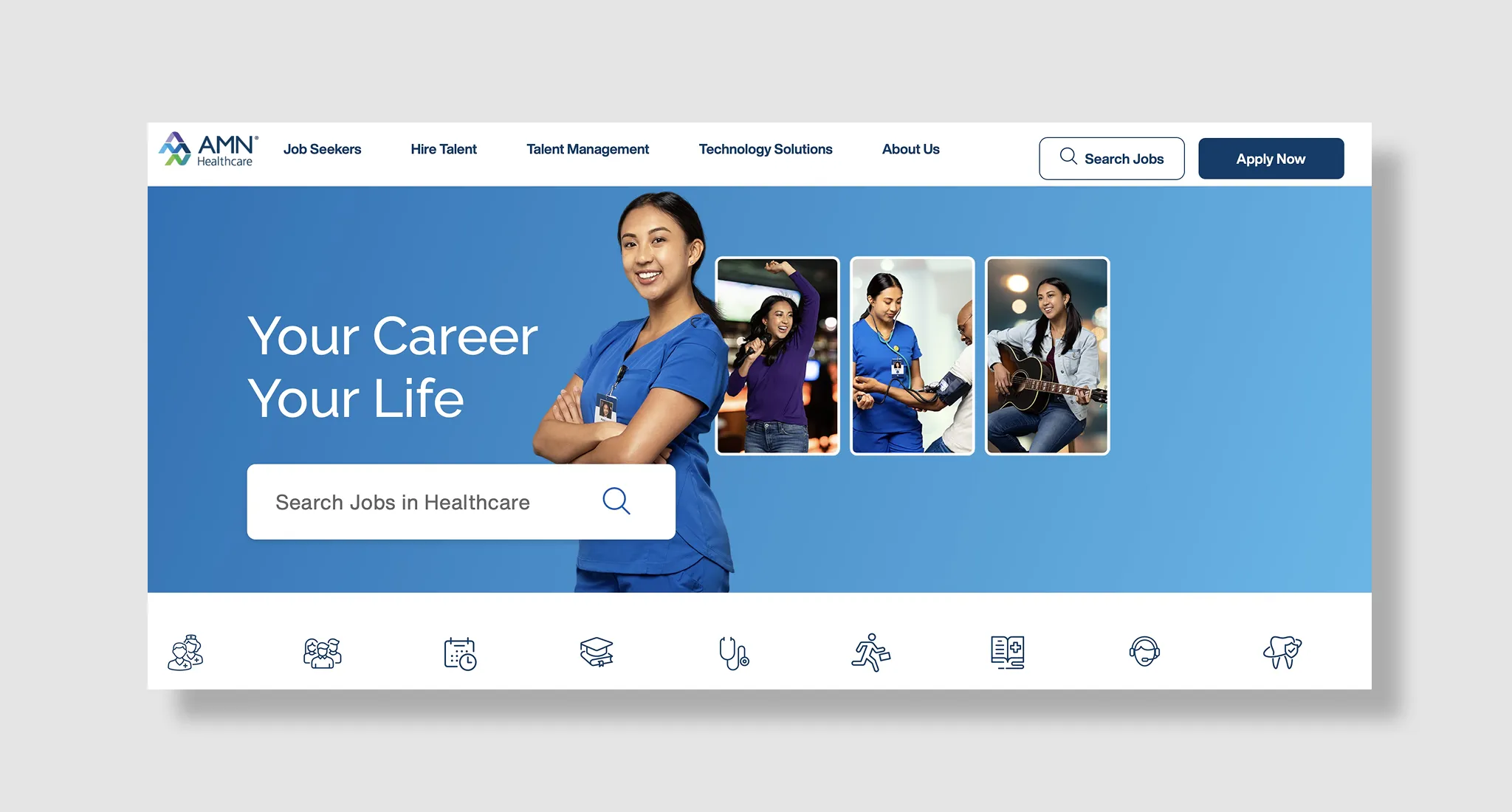 AMN Healthcare homepage