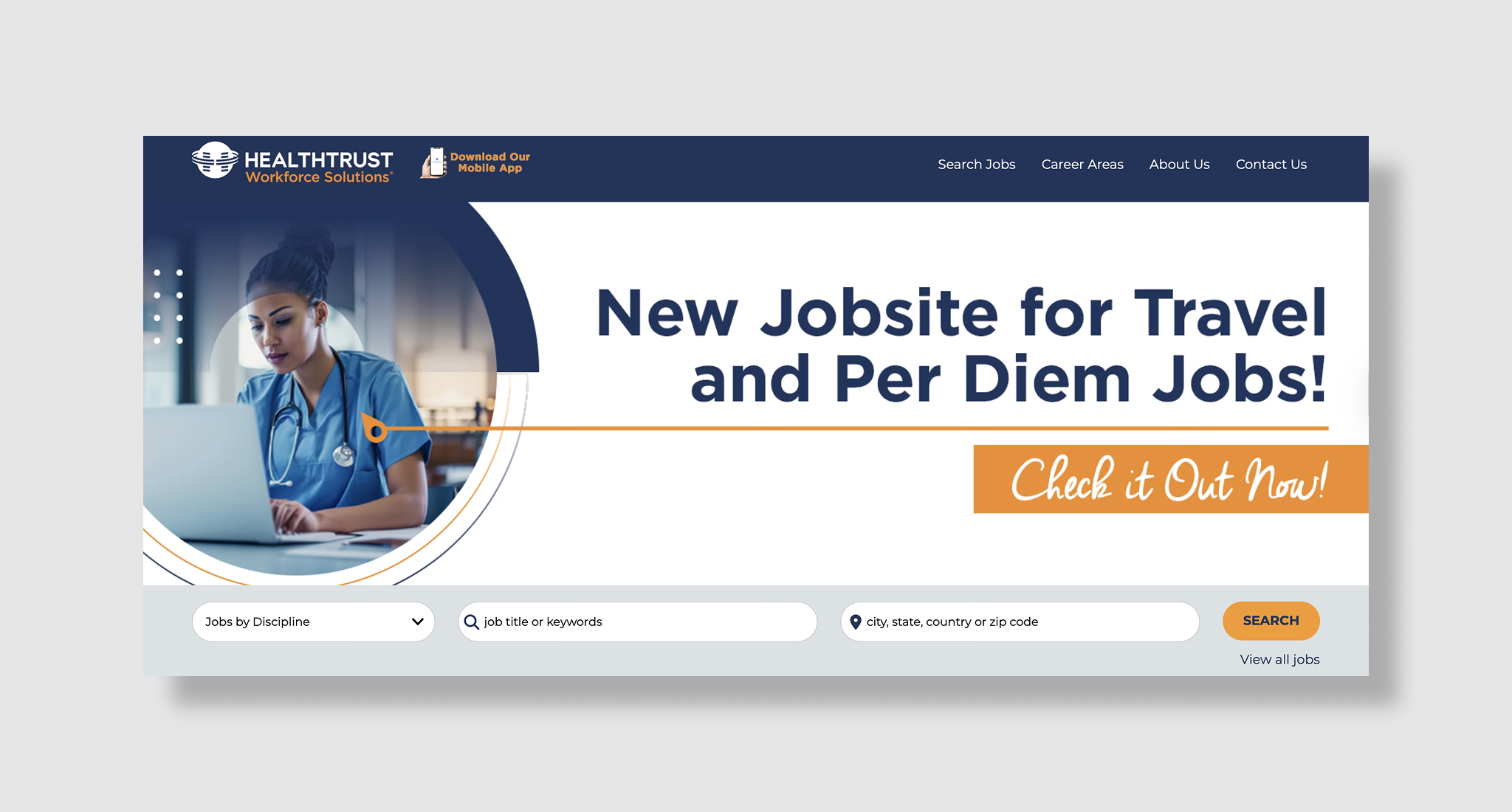 HealthTrust homepage