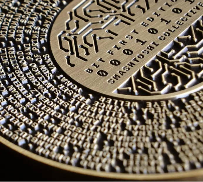 BIT History of Bitcoin artist coin