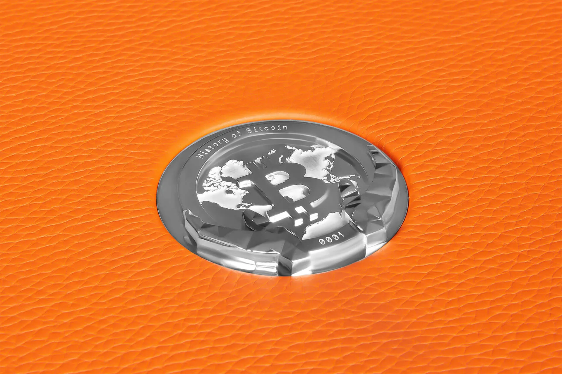 BIT History of Bitcoin first edition silver coin
