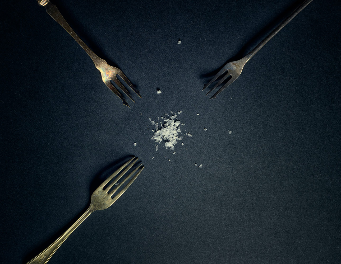 three forks and salt