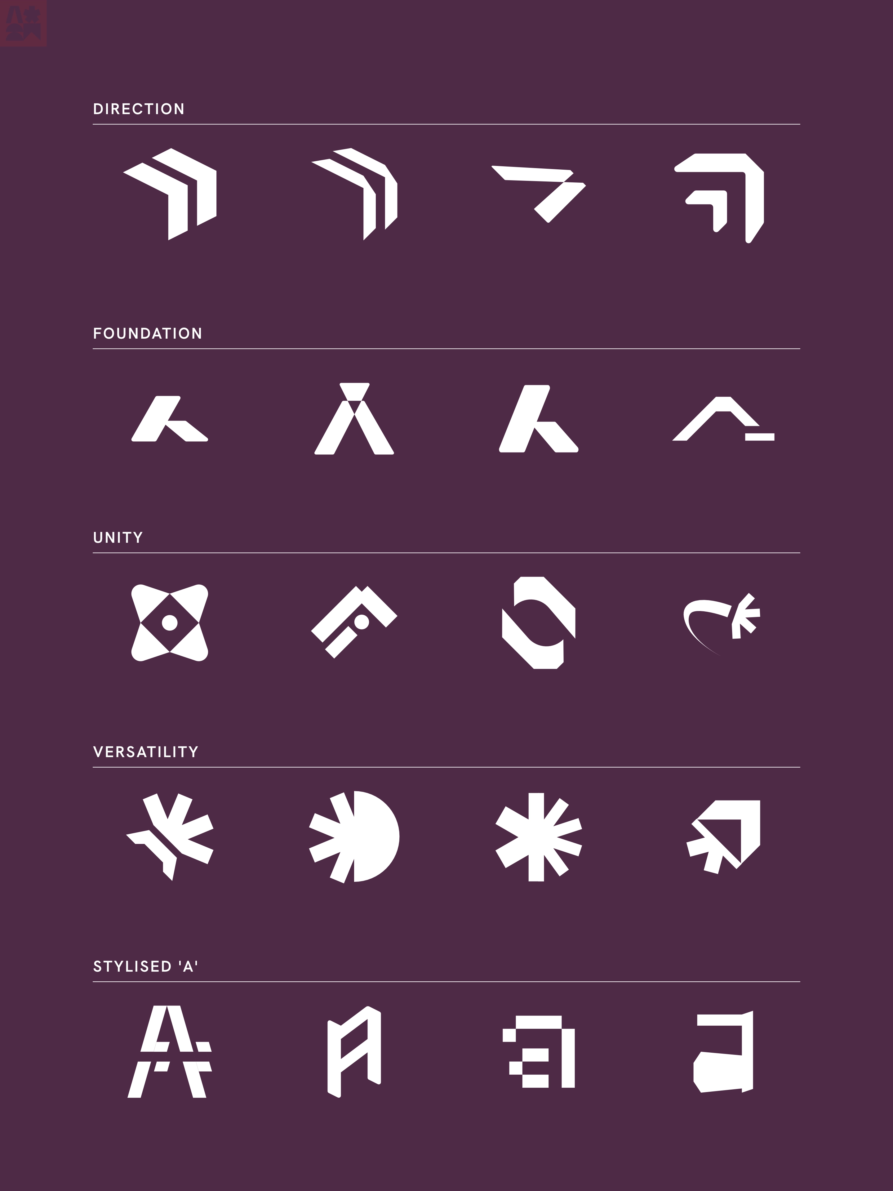 Digital sketches for the Advancer logo