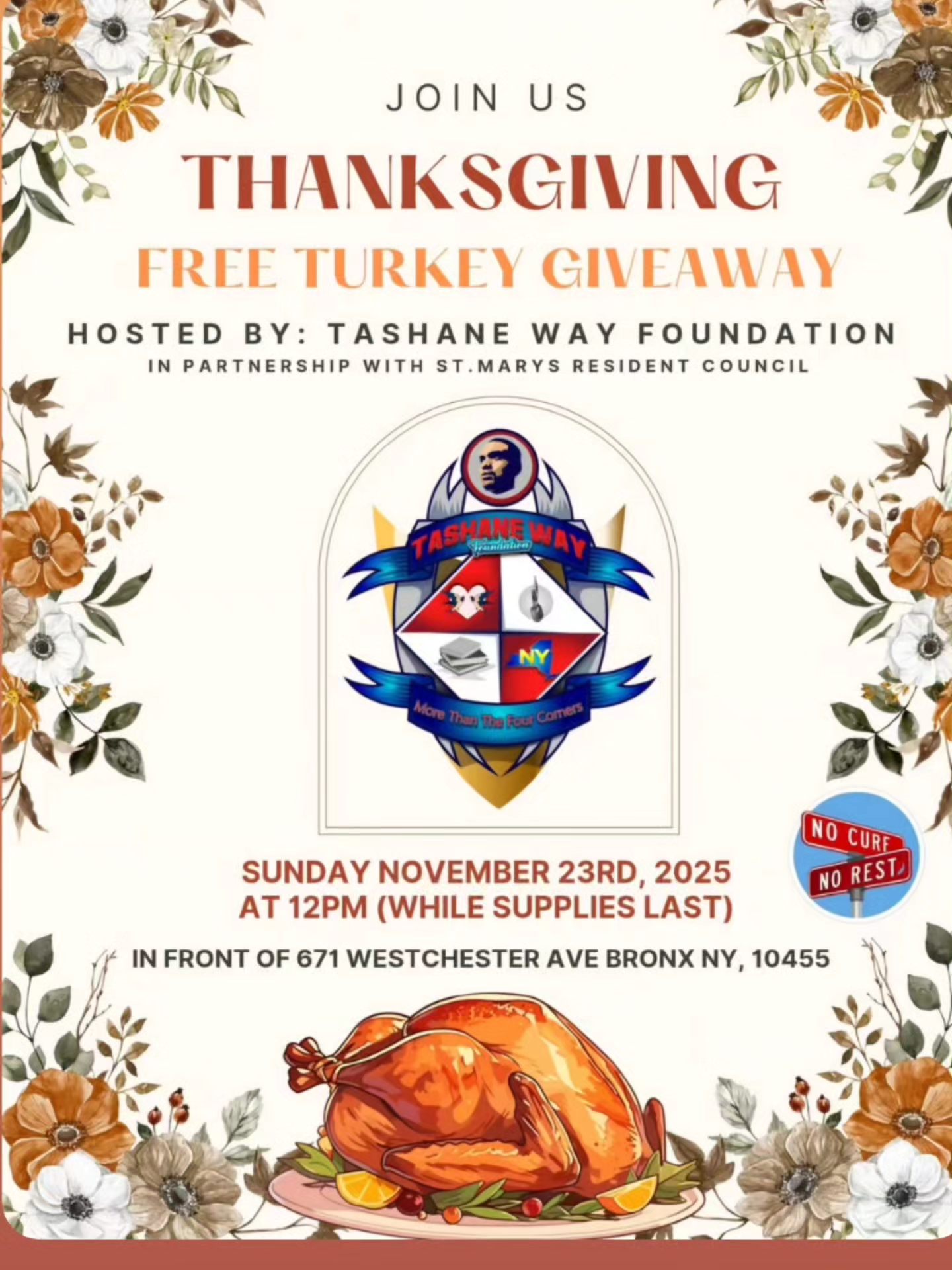 2025 Tashane Way Foundation's Turkey Giveaway