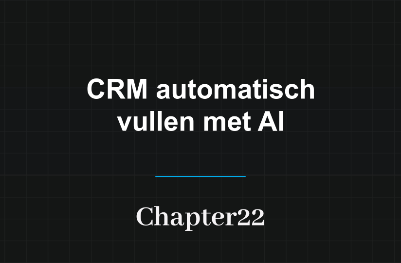 Adviseur legt een klantgesprek automatisch vast in het CRM met AI