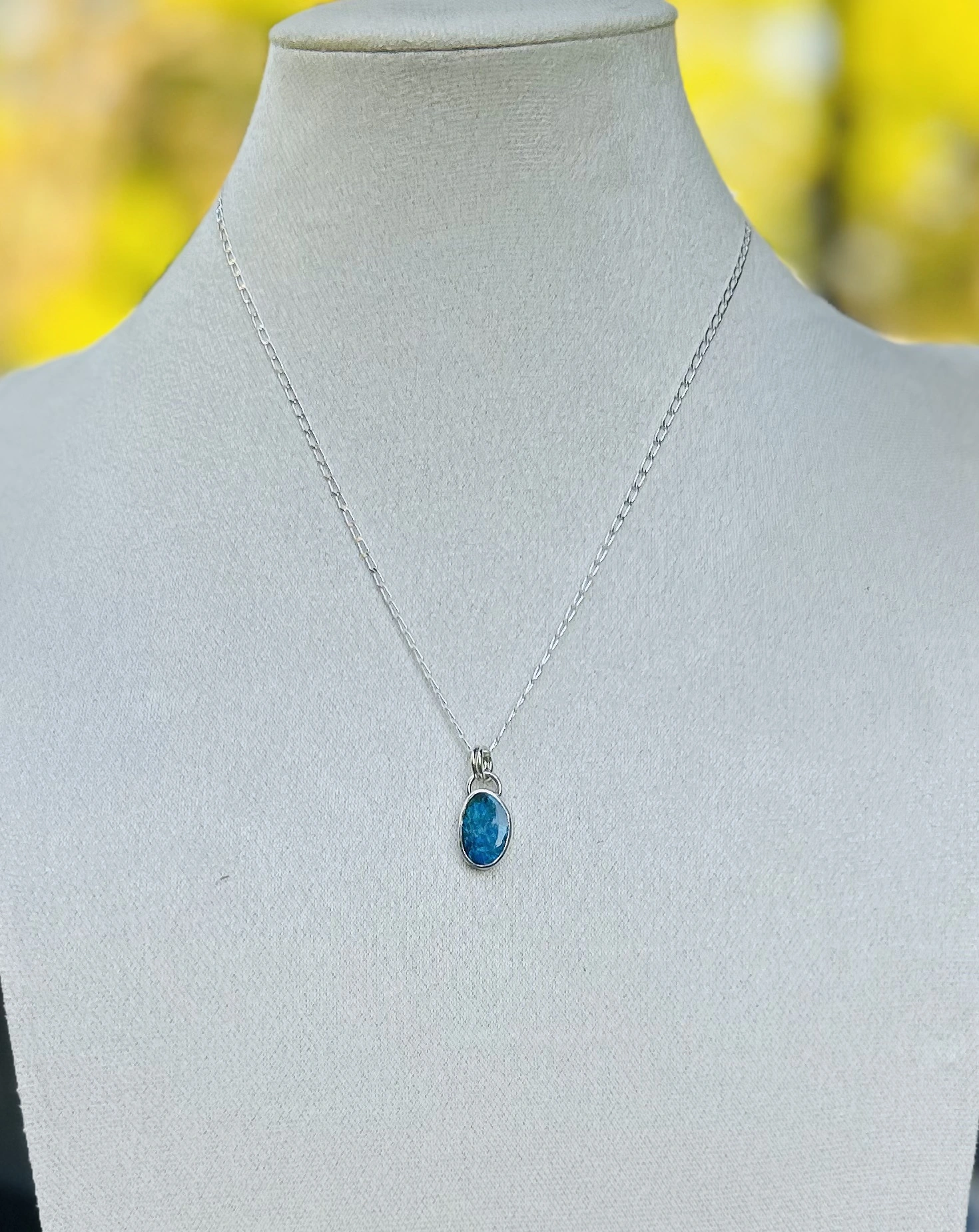 Lightning Ridge Opal Doublet Pendant