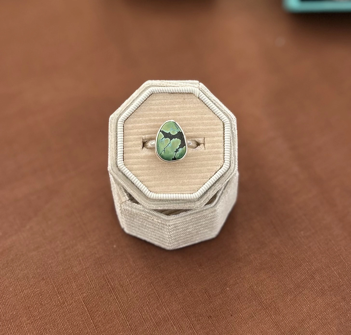 Hubei Turquoise Sterling Silver Ring