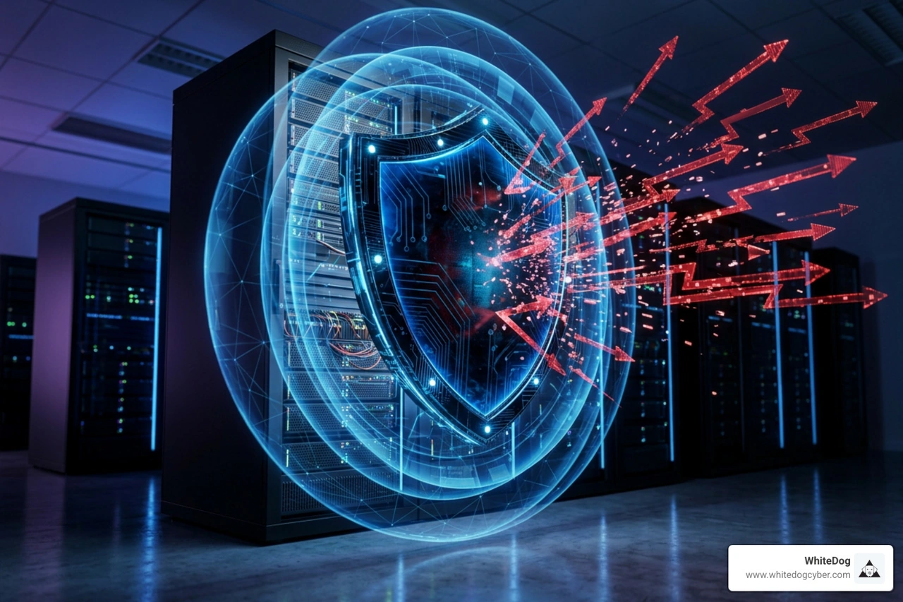 Ransomware encryption process and layered security shield defense Ransomware encryption process and layered security shield defense
