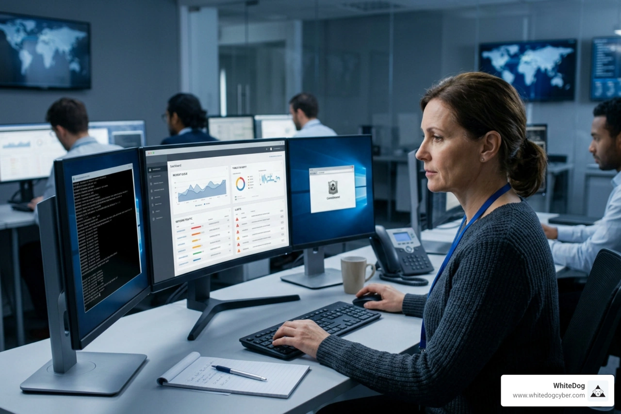 managed detection and response workflow showing active containment and threat triage managed detection and response workflow showing active containment and threat triage