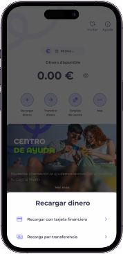 Pantalla de la app de íkualo con las opciones para ingresar dinero