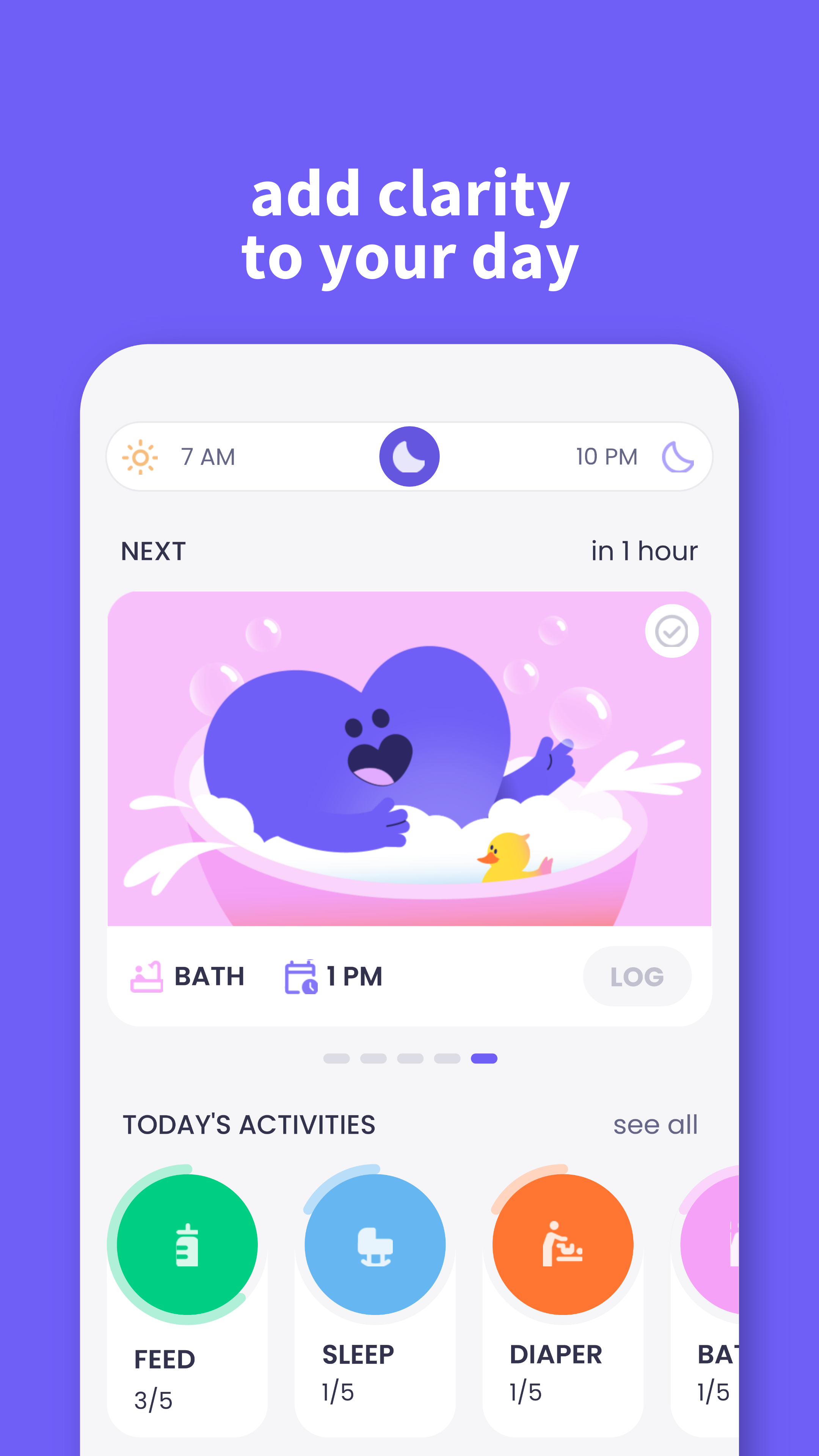 Luvu Family - AI Baby & Pregnancy Tracker, Parenting App. Today page showing all the things for you