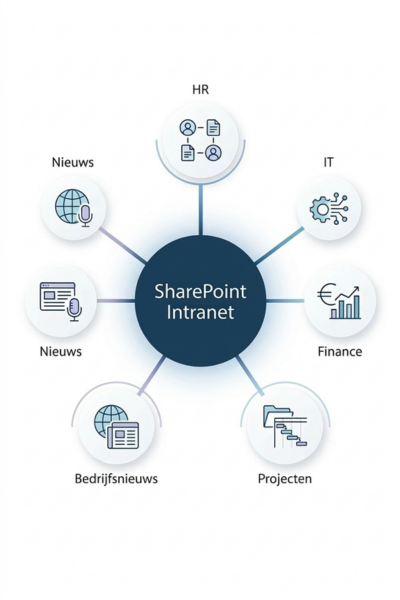 Een voorbeeld van een SharePoint communicatiesite