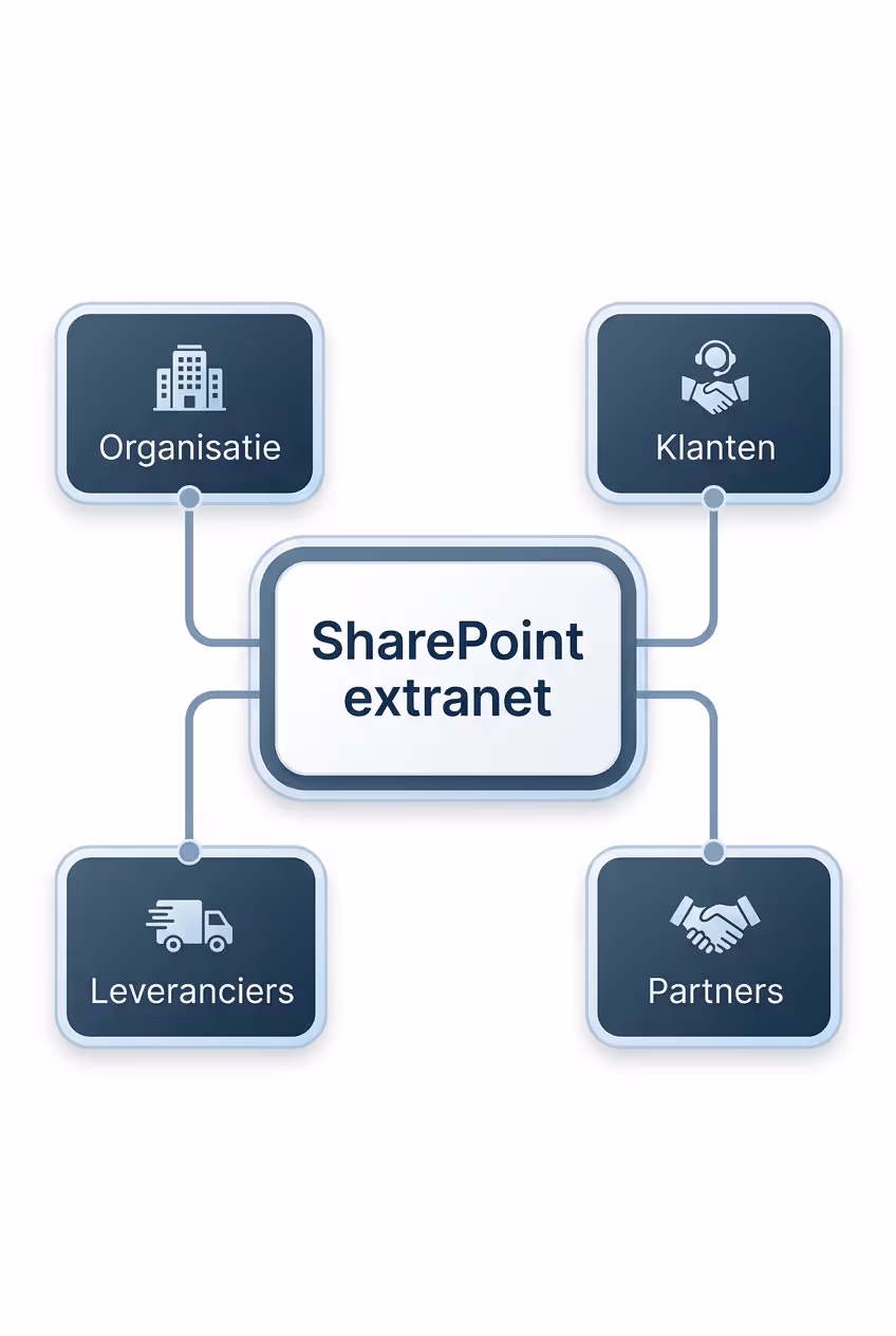 Een voorbeeld van een SharePoint communicatiesite