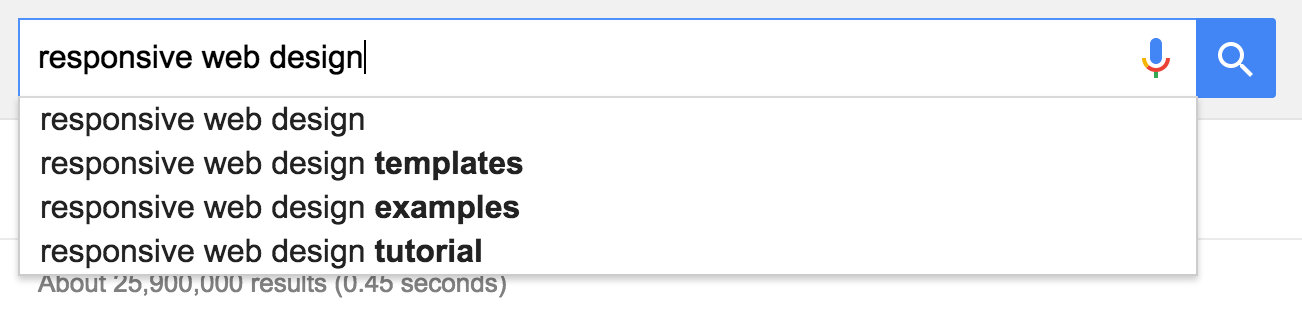 A search for "responsive web design" will give you blog topic ideas via suggested searches