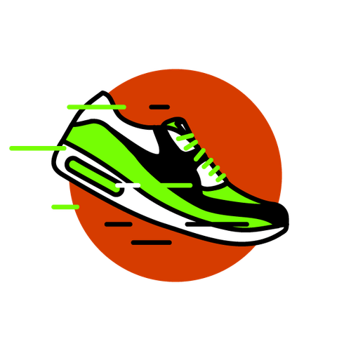 Icon of a fast shoe