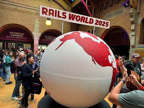 Rails World 2025 Globe