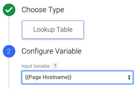 Page Hostname as Input Variable in Google Tag Manager