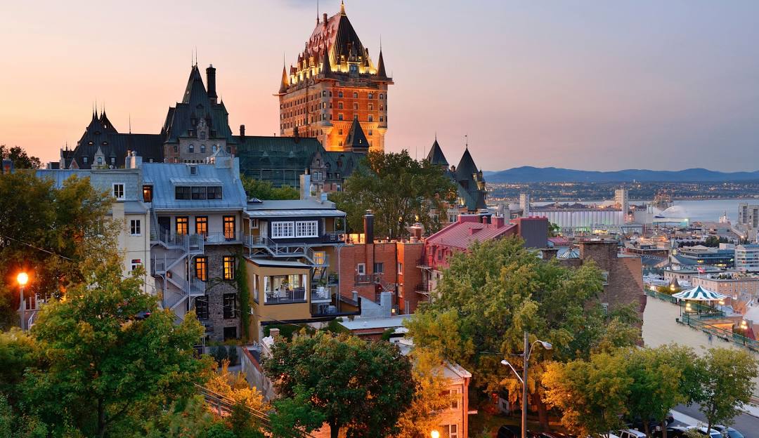 A photograph of Chateau Frontenac in Old Québec.
