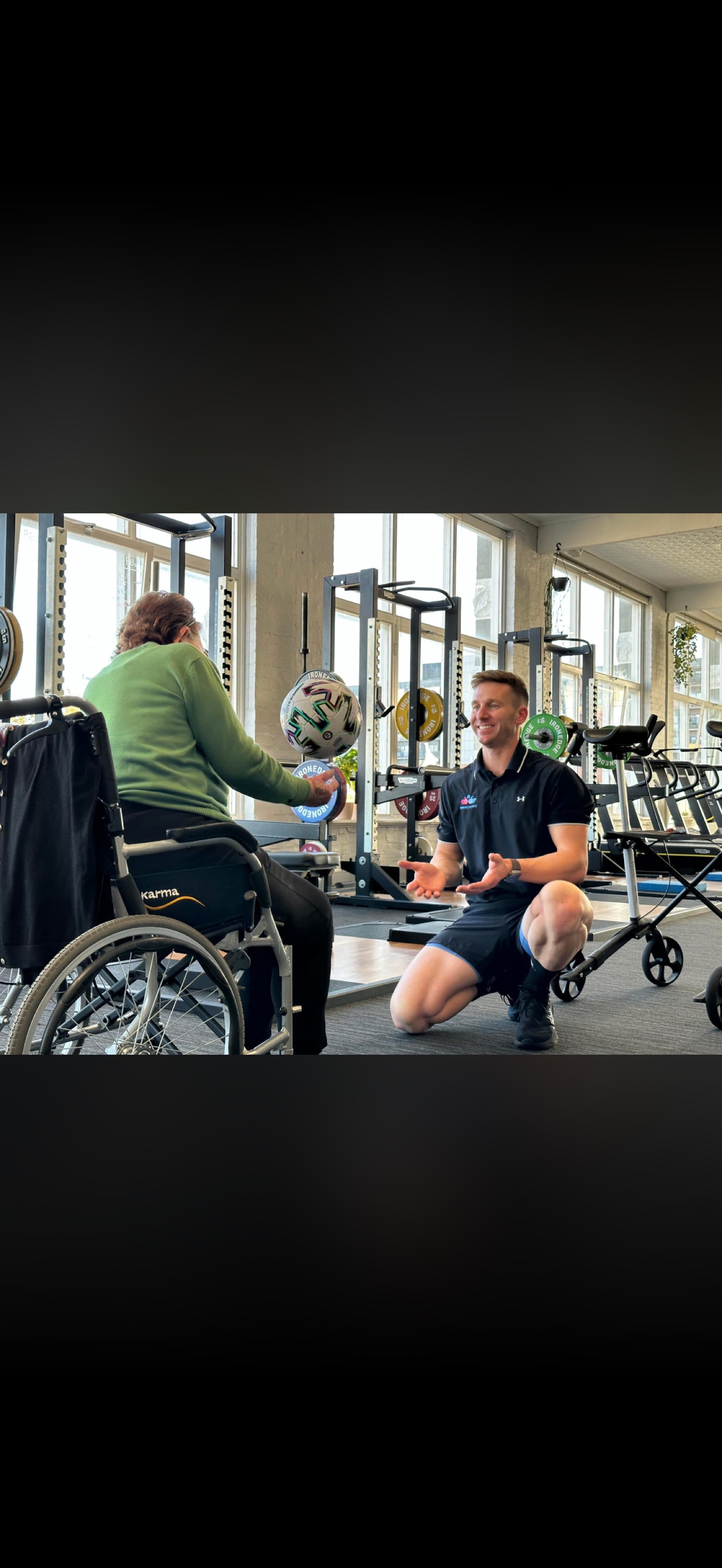 NDIS exercise physiology session with client at The Biomechanics