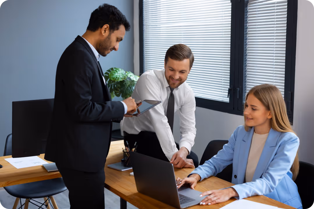 talking employee