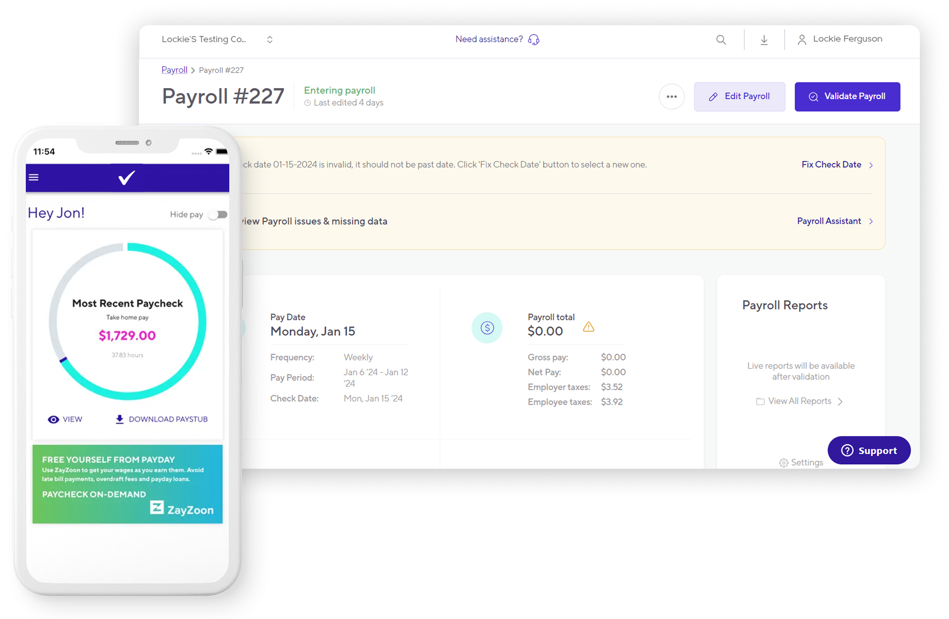 experience flawless payroll