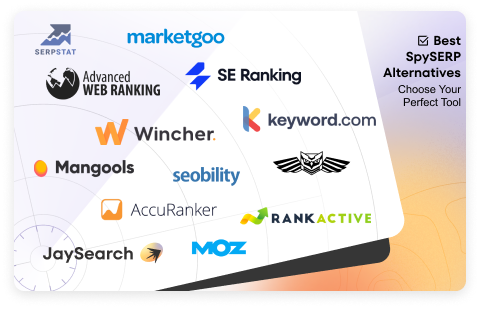 Logos of the powerful SpySERP competitors