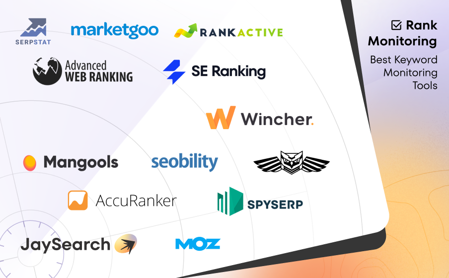 Logos of the powerful Keyword.com competitors