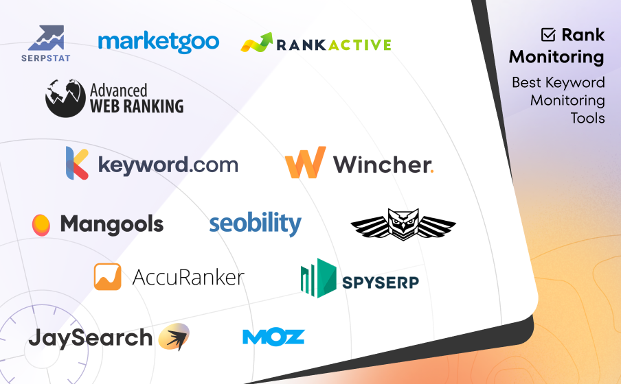 Logos of the powerful SE Ranking competitors