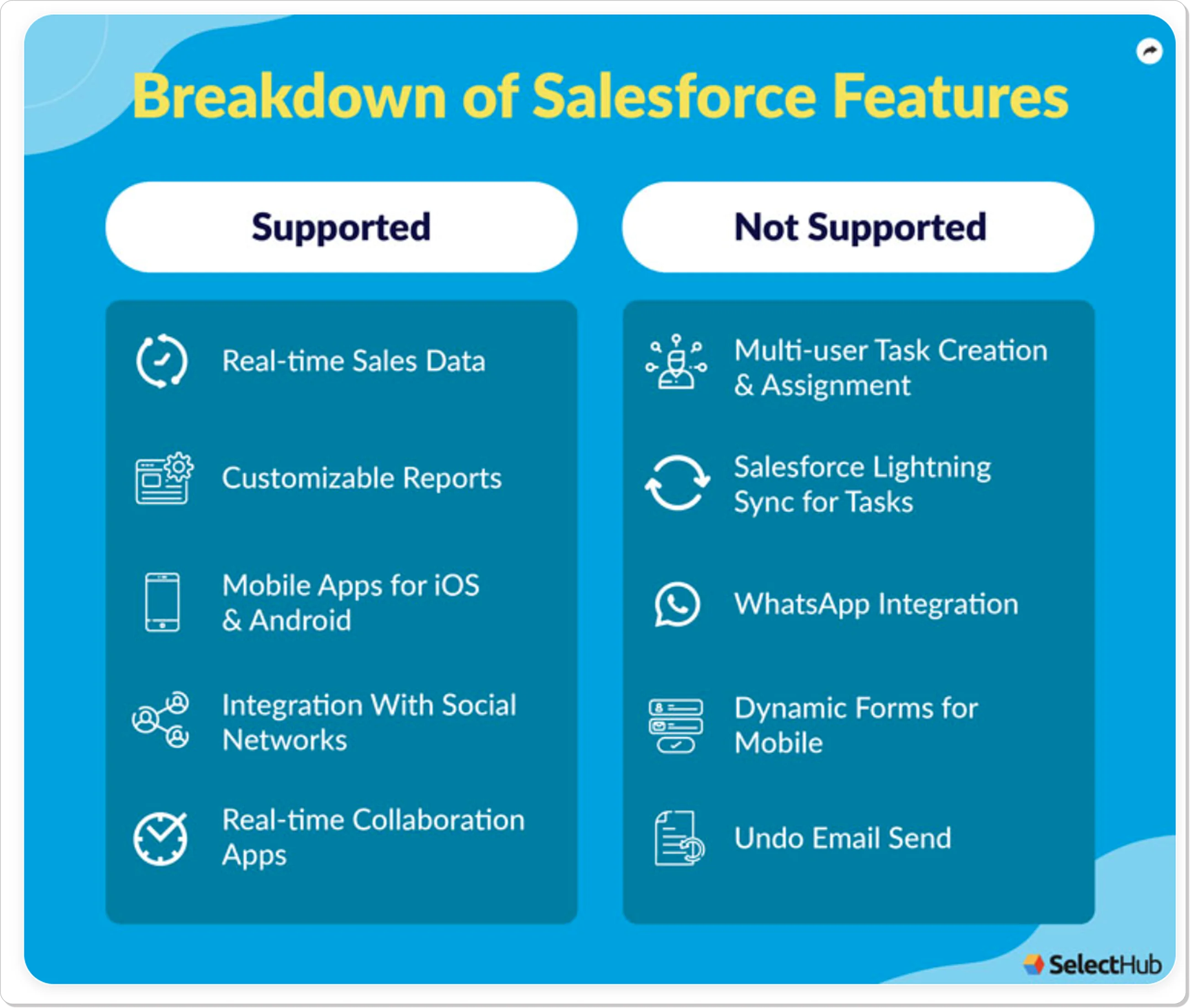 SelectHub’s branded infographic in a Salesforce review