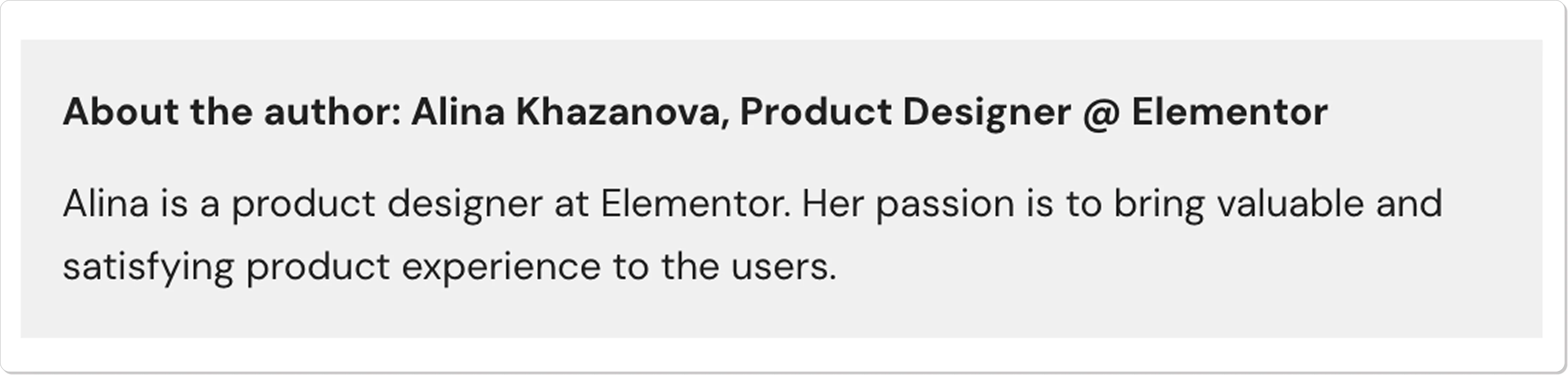Elementor style guide by product designer