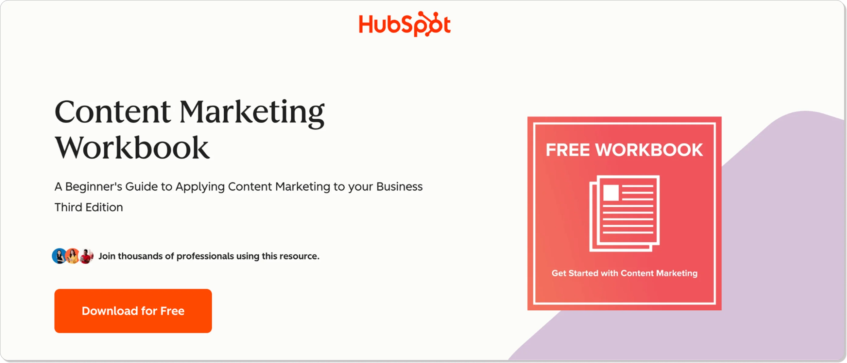 HubSpot white paper example with download form