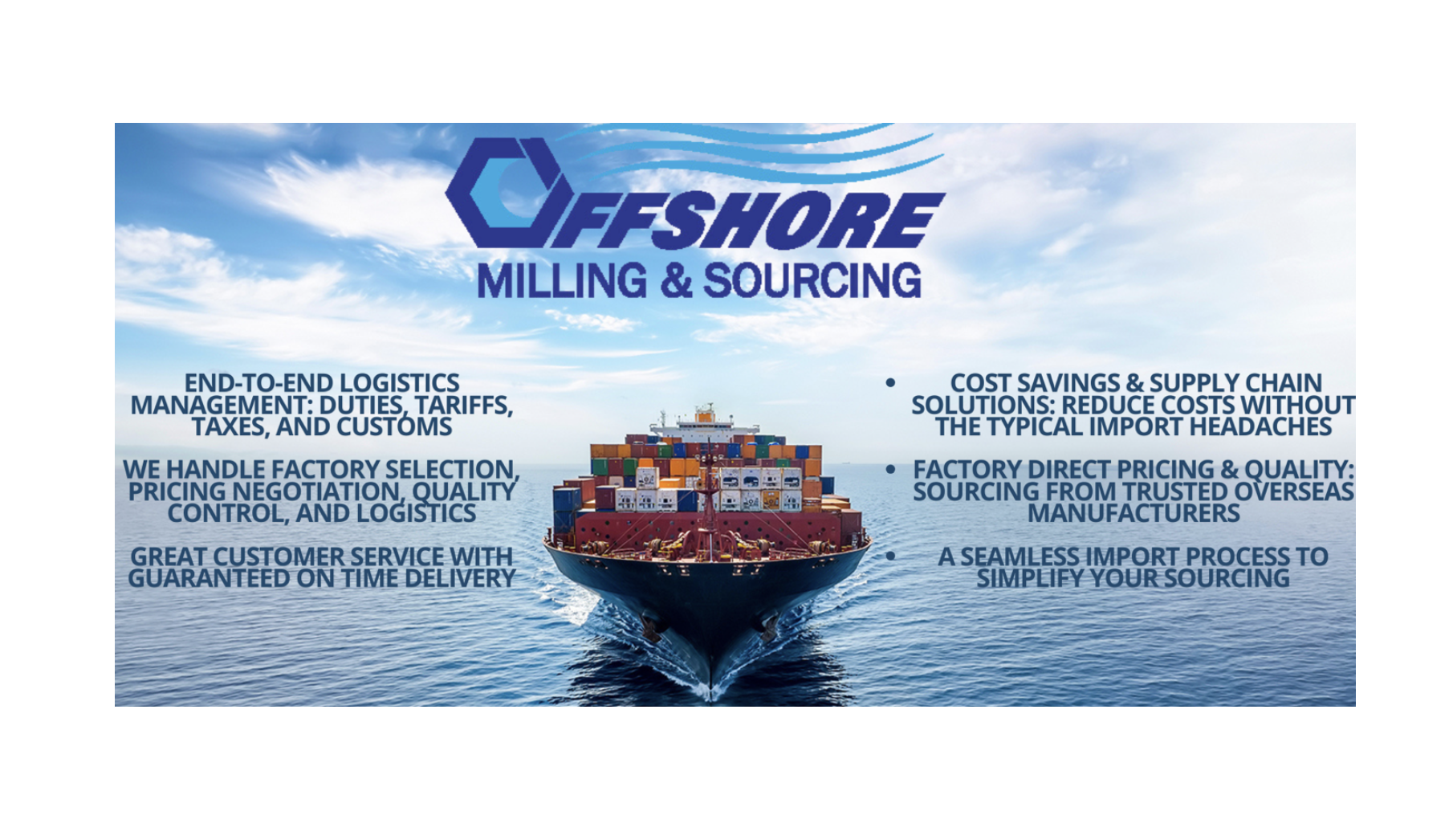 Offshore Milling & Sourcing: Global Sourcing, Seamless Solutions