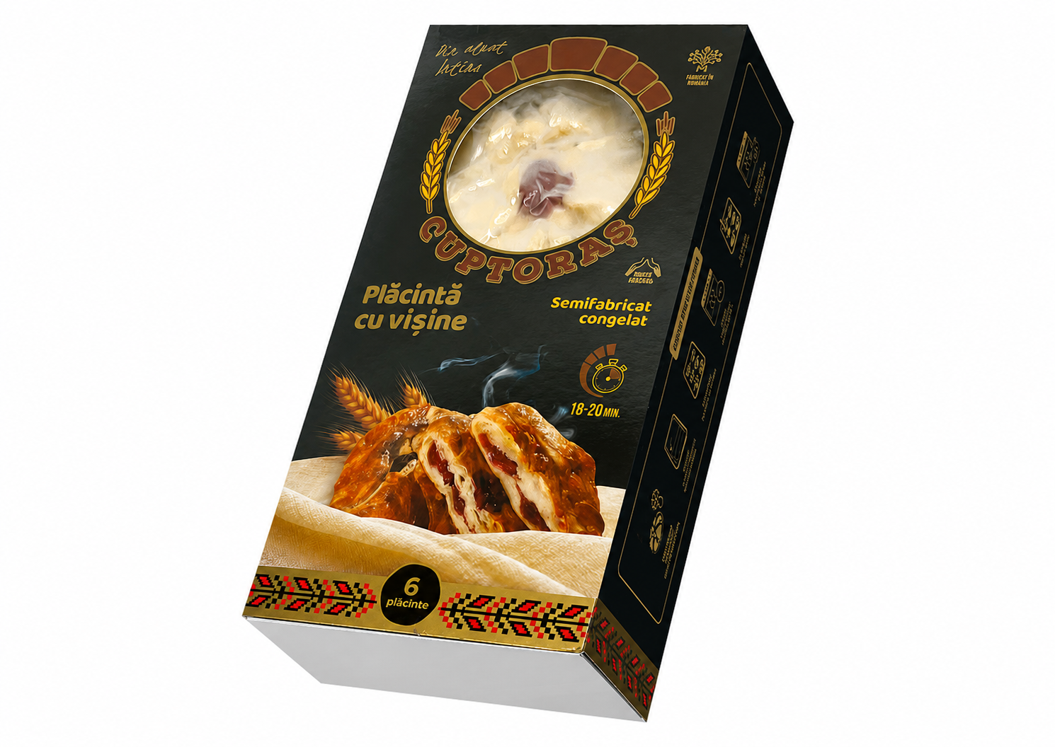 Plăcinte congelate "Poale-n Brâu" cu vișine