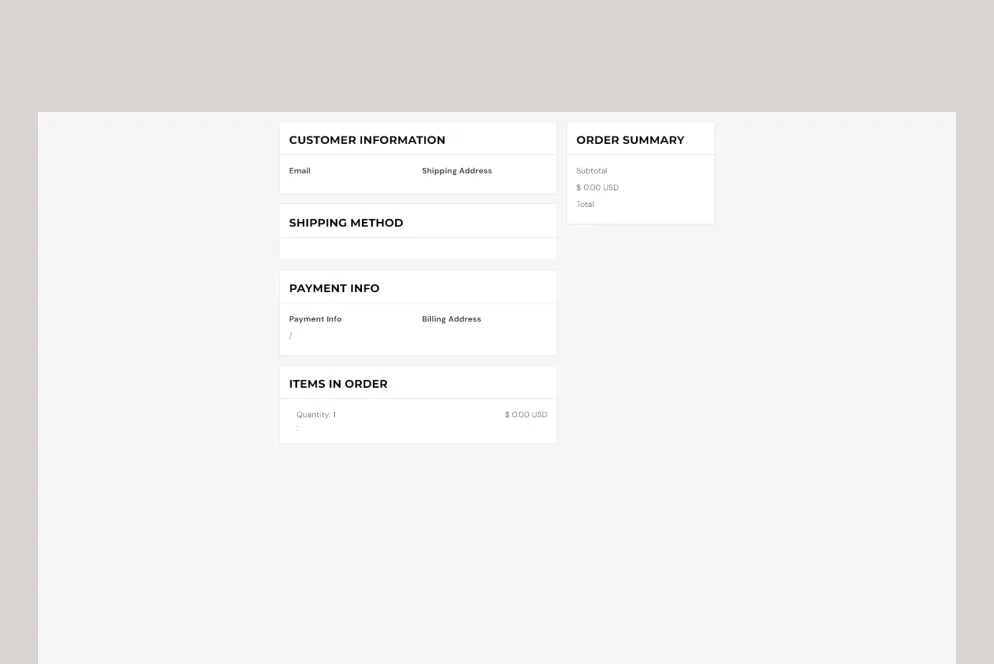 Order Confirm
