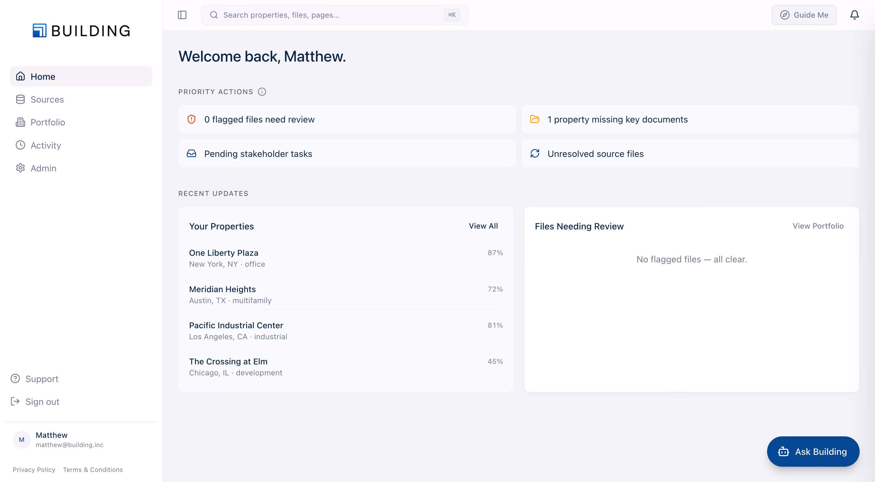 The Building Platform:connect real estate finance at scale