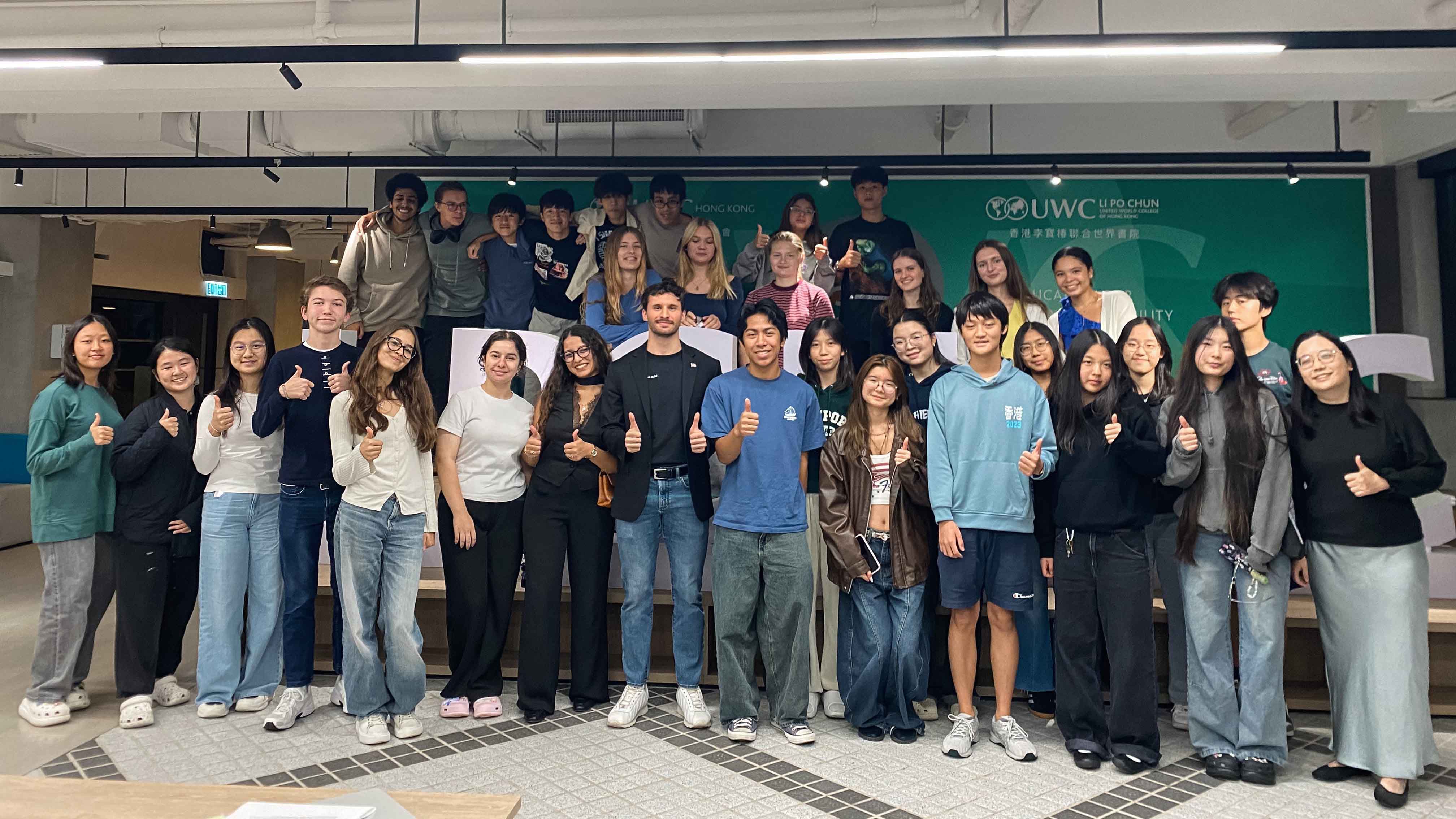 Matthew Schneider with the Social Innovation and Entrepreneurship Group at United World College of Hong Kong