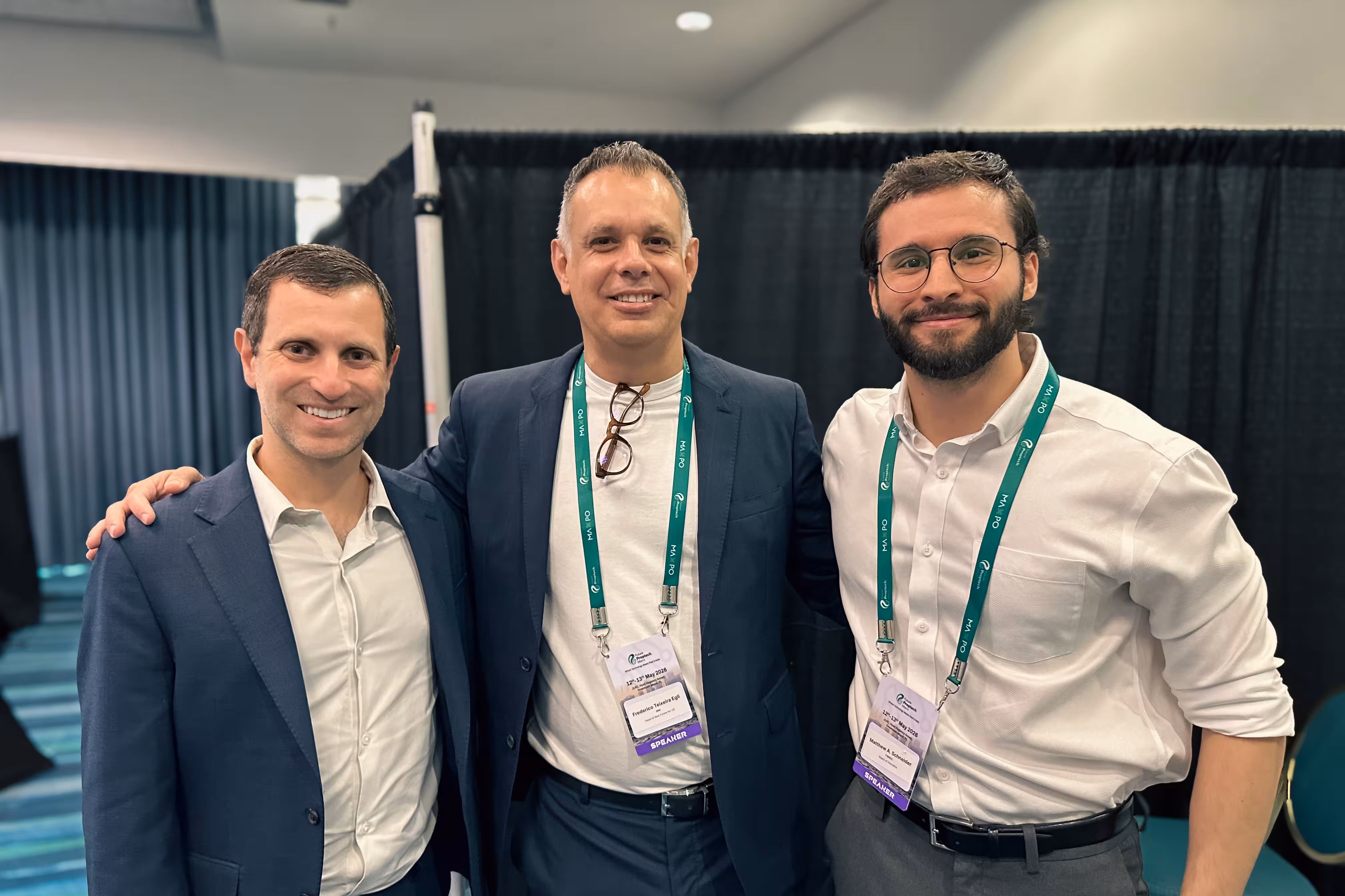Matthew Schneider of Building Inc with Stuart Bern of JLL and Frederico Egli of IBM