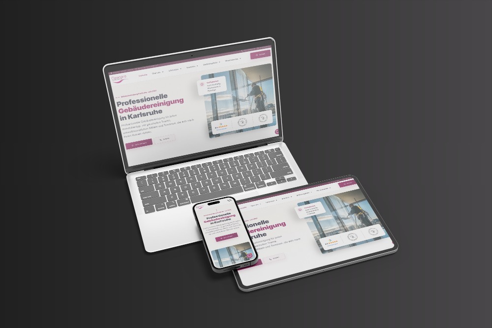 Relaunch cleanaro.de, Gebäudereinigung Karlsruhe, Conversion-optimierte Website