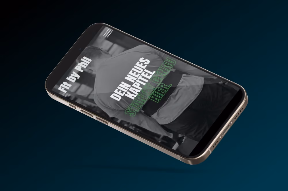 WordPress-Onepager für Personal Trainer Fit by Phil aus Pforzheim