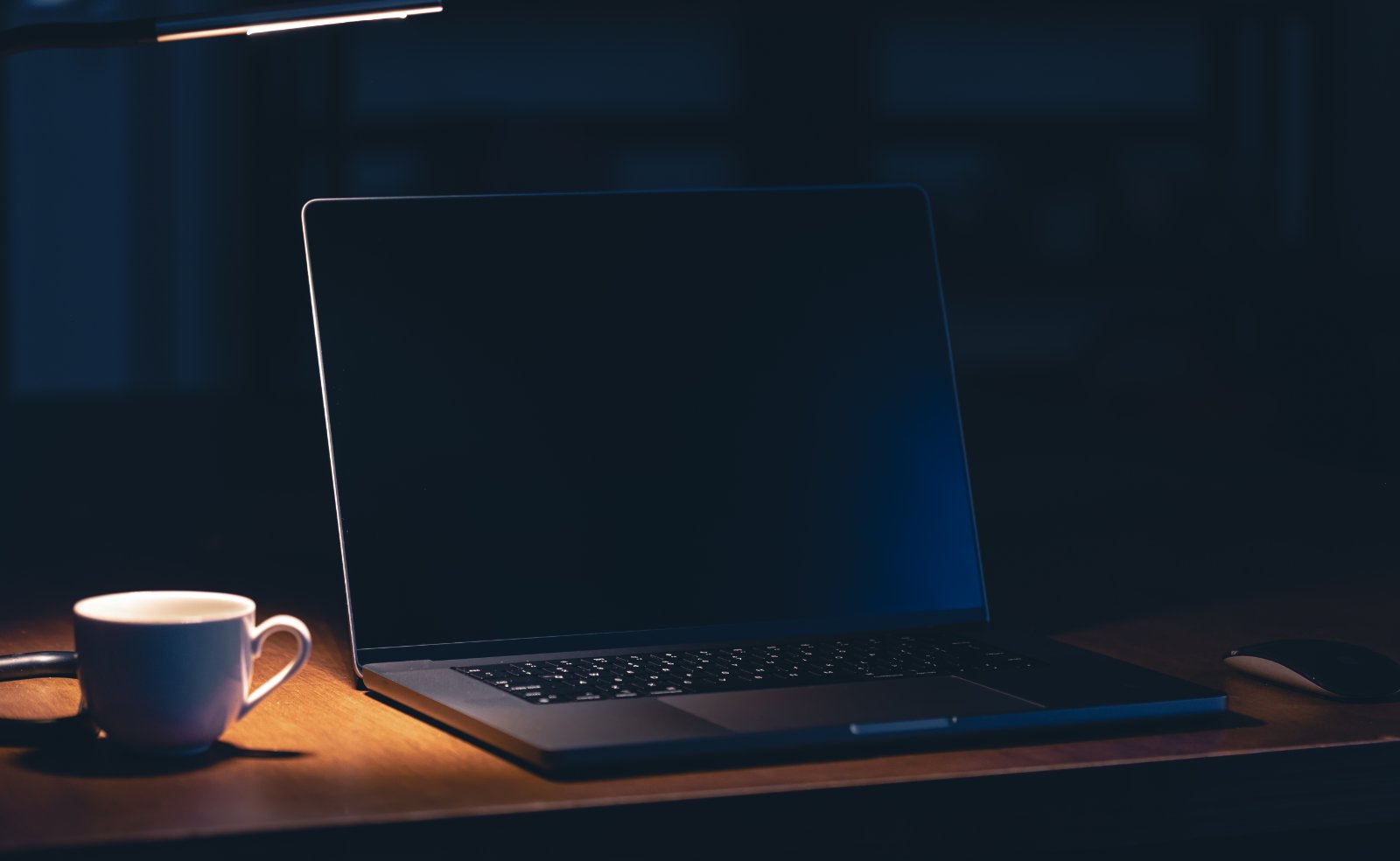 Ein Einkaufswagen auf einem Laptop Onlineshopping