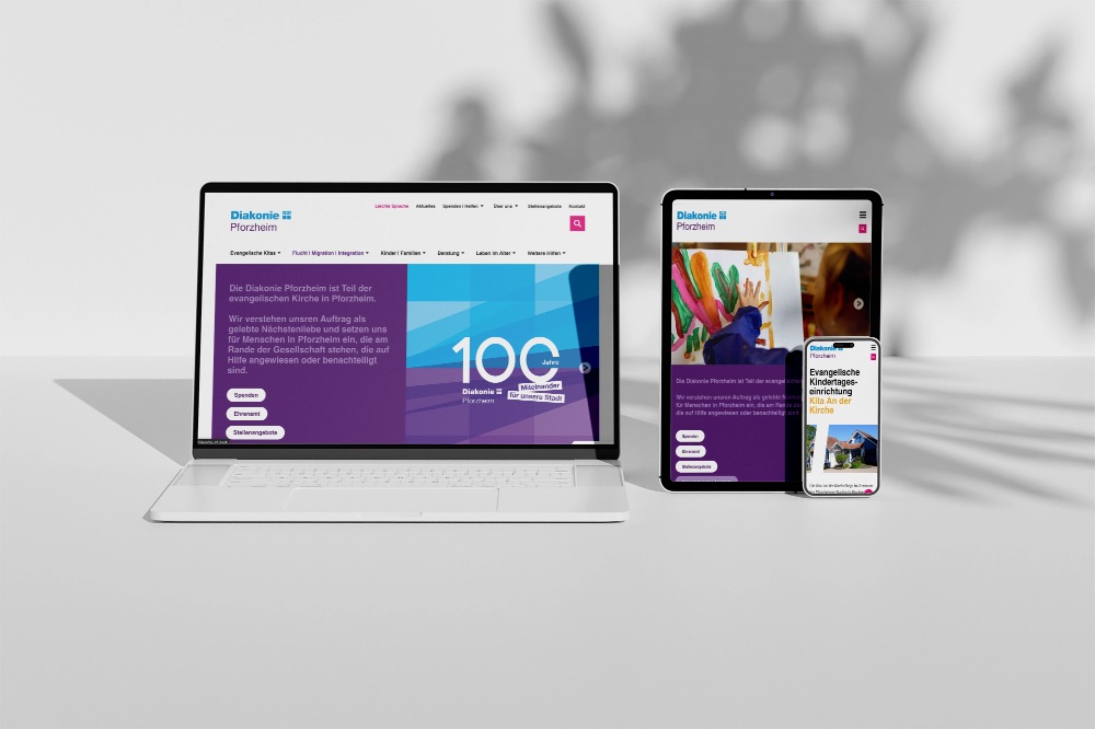 Website-Relaunch Diakonie Pforzheim – Barrierearmes Webdesign für soziale Einrichtungen